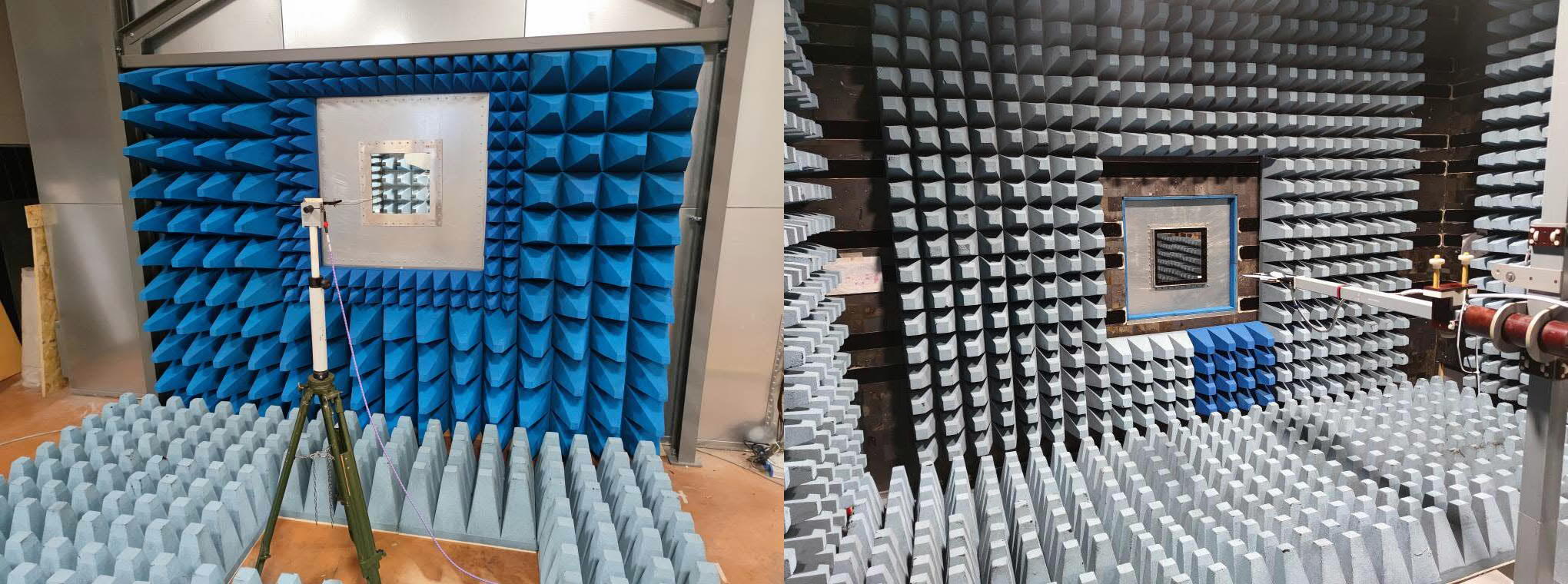 Shielding effectiveness measurement of the sample in horizontal polarization